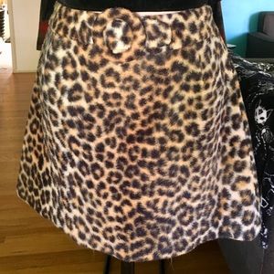 60’s faux fur mini skirt